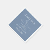 ベールバチェロレッテ週末の前の最後の航行 スタンダードカクテルナプキン (角)