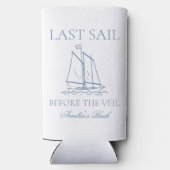 ベールバチェロレッテ週末の前の最後の航行 スリム缶クーラー (裏面)