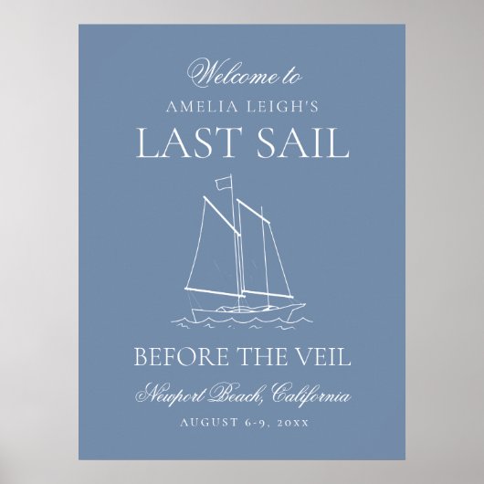 ベールバチェロレッテ週末の前の最後の航行 ポスター (正面)