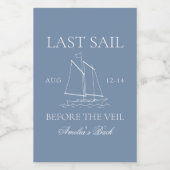 ベールバチェロレッテ週末の前の最後の航行 ワインラベル (シングルラベル)