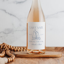 ベールバチェロレッテ週末の前の最後の航行 ワインラベル