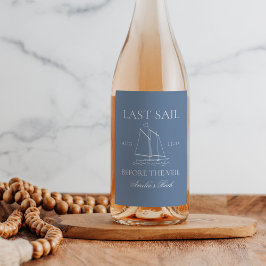 ベールバチェロレッテ週末の前の最後の航行 ワインラベル