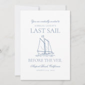 ベールバチェロレッテ週末の前の最後の航行 招待状 (正面)
