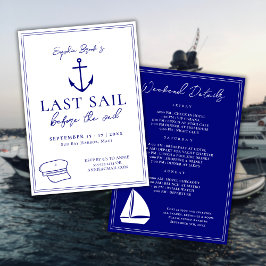 ベールバチェロレッテ週末の前の最後の航行 招待状