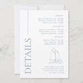 ベールバチェロレッテ週末の前の最後の航行 招待状 (裏面)