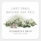 ベールバチェロレッテ週末の前の最後の道 スクエアシール (正面)