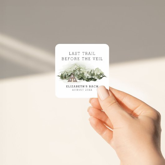 ベールバチェロレッテ週末の前の最後の道 スクエアシール