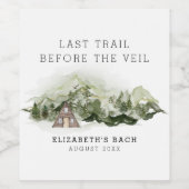 ベールバチェロレッテ週末の前の最後の道 ワインラベル (シングルラベル)