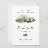 ベールバチェロレッテ週末の前の最後の道 招待状 (正面)