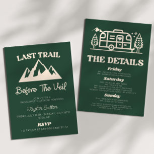 ベールバチェロレッテ週末の前の最後の道 招待状