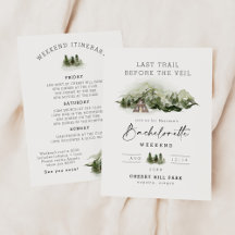 ベールバチェロレッテ週末の前の最後の道