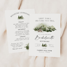 ベールバチェロレッテ週末の前の最後の道 招待状