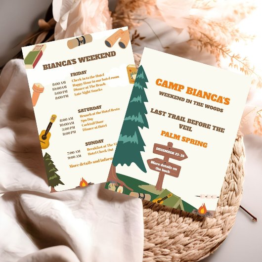 ベールバチェロレッテ週末の前の最後の道 招待状