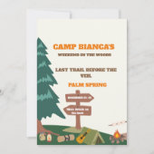 ベールバチェロレッテ週末の前の最後の道 招待状 (正面)