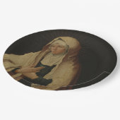 ベールヴァージンメアリー(by Lucas van Leyden) ペーパープレート (アングル)