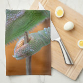 ベール付きカメレオン キッチンタオル (四つ折り)