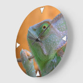 ベール付きカメレオン ラージ壁時計 (傾斜)