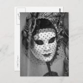 ベール付きマネキンはがき ポストカード (正面/裏面)