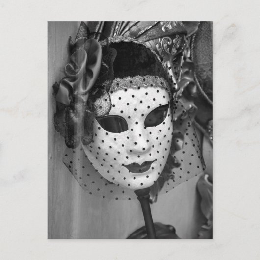 ベール付きマネキンはがき ポストカード (正面)