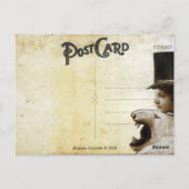 ベール付き預言者ヴィンテージはがき ポストカード (裏面)