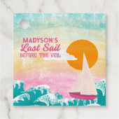 ベール帆船と夕日の前の最後の帆 フェイバータグ (正面)