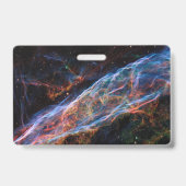 ベール星雲 超新星残骸 ハッブル望遠鏡 バッジ (裏面)