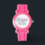 ベール、ピンク、ティール（緑がかった色） 腕時計<br><div class="desc">ベール、ピンク、ティール（緑がかった色）</div>