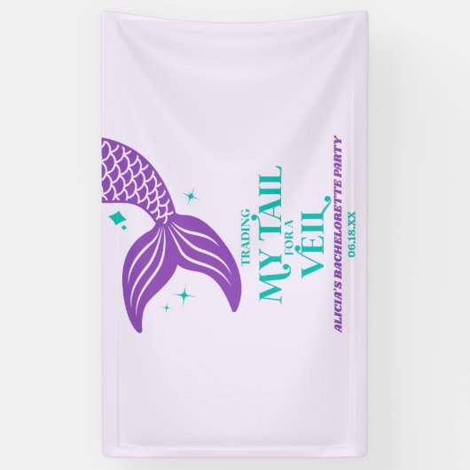 ベール・マーメイドバチェロレッテのトレーディングテール 横断幕 (縦)