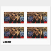 ベーロシアのム 長方形シール (シート)