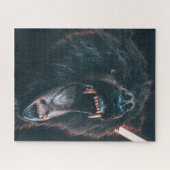 ベー怒ティース黒熊のうなり声 ジグソーパズル (横)