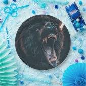 ベー怒ティース黒熊のうなり声 ペーパープレート (パーティー)