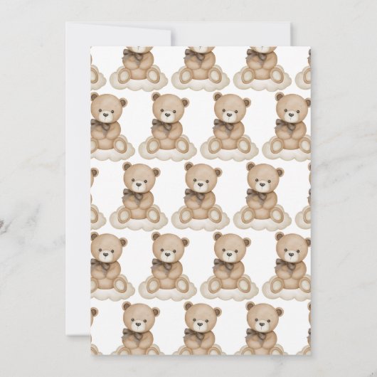 ベー男女兼用ブシャワー 招待状 (裏面)