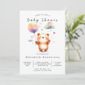 ベー男女兼用素朴ビー・シャワー 招待状 (スタンド正面)