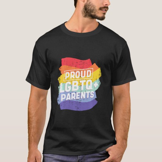 ベー素晴らしユーLgbtq親レインボー誇りを持ったプライドC Tシャツ (正面)