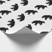 ベー素朴シルエットカスタムBGカラー ラッピングペーパー (角)