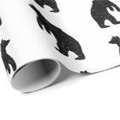 ベー素朴シルエットカスタムBGカラー ラッピングペーパー (ロールコーナー)