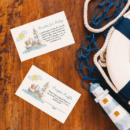 ベー航海のウウォータカラーボートブックベビー エンクロージャーカード