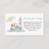 ベー航海のウウォータカラーボートブックベビー エンクロージャーカード (正面)