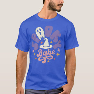 ベ不気味ーレトロキュイ不気味幽霊ガールズウィメンズ Tシャツ