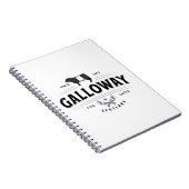 ベ最高のルトGalloway牛の品種バッジ ノートブック (右側)