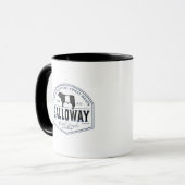 ベ最高のルトGalloway牛の品種バッジ マグカップ (正面左)