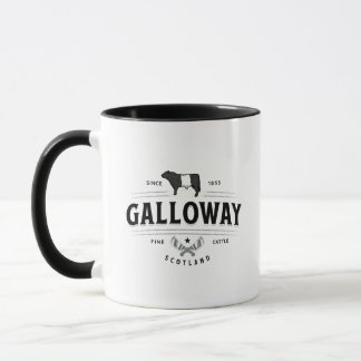 ベ最高のルトGalloway牛の品種バッジ マグカップ