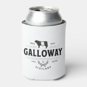 ベ最高のルトGalloway牛の品種バッジ 缶クーラー (缶正面)