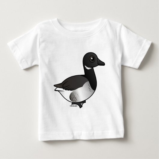 ベ淡い色のリスのガチョウ ベビーTシャツ (正面)