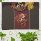 ベ賛美アールヌーボー星形五角形ドラゴンキッチン キッチンタオル (折り畳み)