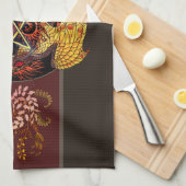 ベ賛美アールヌーボー星形五角形ドラゴンキッチン キッチンタオル (四つ折り)