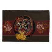 ベ賛美アールヌーボー星形五角形ドラゴン 枕カバー (裏面)