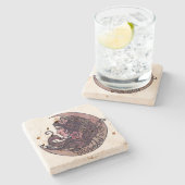 ベ賛美ムの神の異教の芸術 ストーンコースター (横)