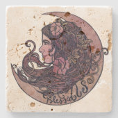 ベ賛美ムの神の異教の芸術 ストーンコースター (正面)