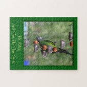 ベ間抜け引用文感動的オウム ジグソーパズル (横)